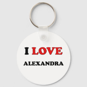Porte-clés J'aime Alexandra