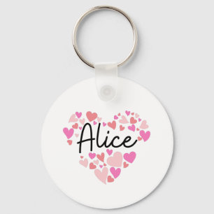 Porte-clés J'aime Alice