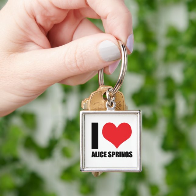 Porte-clés J'aime Alice Springs (main)