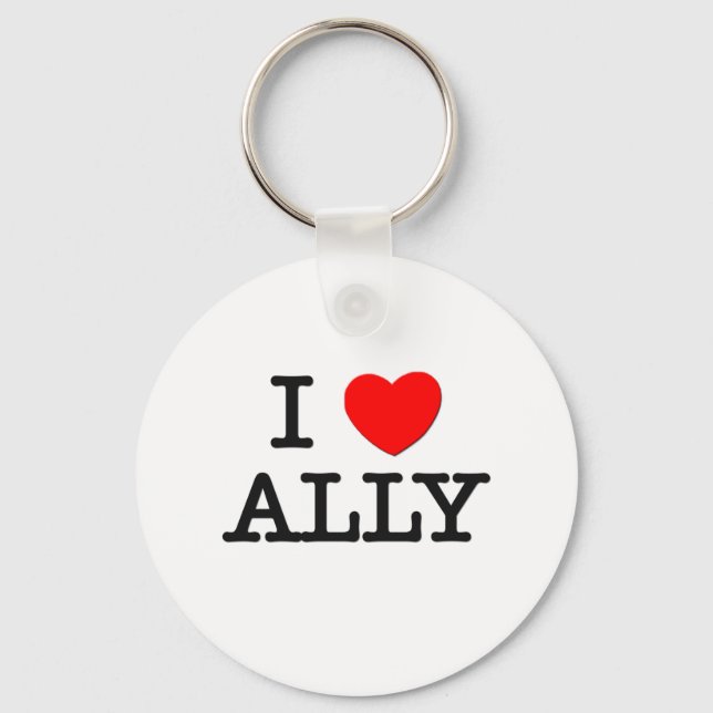 Porte-clés J'aime Ally (Recto)