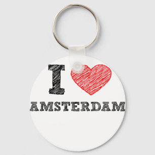 Porte-clés J'aime Amsterdam