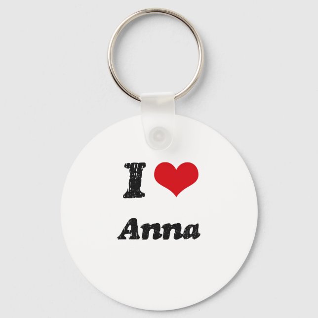 Porte-clés J'aime Anna (Recto)