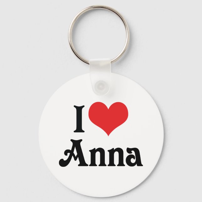 Porte-clés J'aime Anna (Recto)