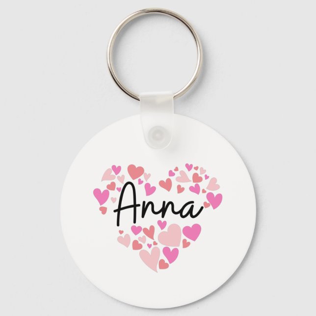 Porte-clés J'aime Anna (Recto)