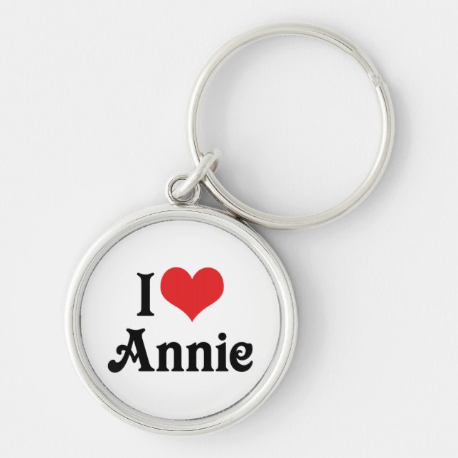 Porte-clés J'aime Annie (Devant)