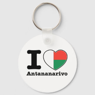 Porte-clés J'aime Antananarivo
