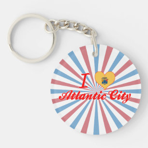 Porte-clés J'aime Atlantic City, New Jersey