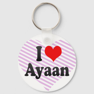 Porte-clés J'aime Ayaan