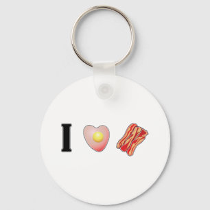 Porte-clés J'Aime Bacon !