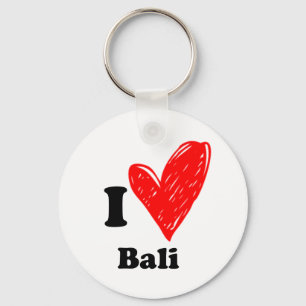 Porte-clés J'aime Bali