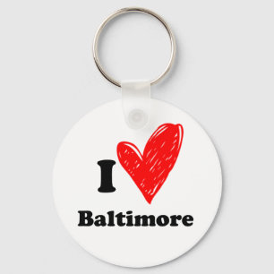Porte-clés J'aime Baltimore
