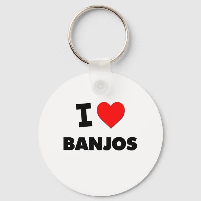 Porte-clés J'aime Banjos (Recto)