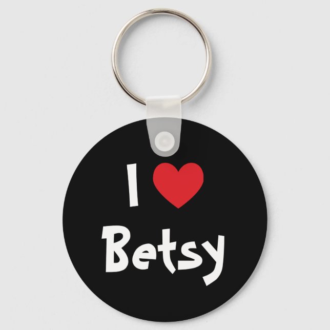 Porte-clés J'aime Betsy (Recto)