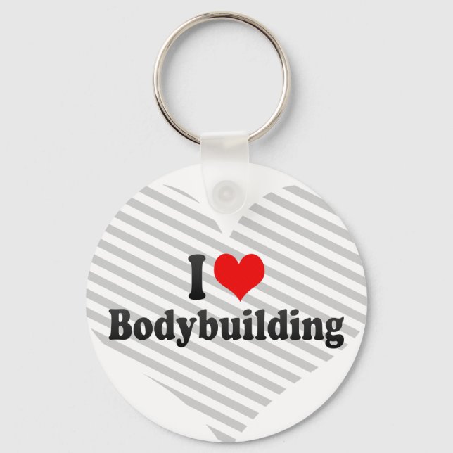 Porte-clés J'aime Bodybuilding (Recto)