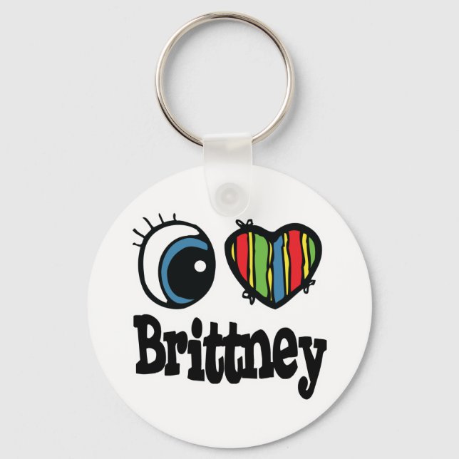 Porte-clés J'aime Brittney (Recto)