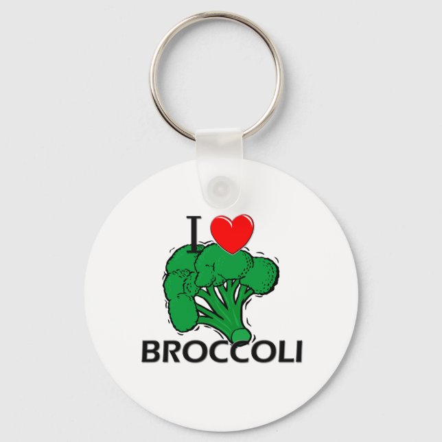 Porte-clés J'aime Brocoli (Recto)