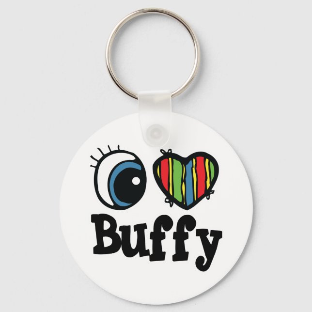 Porte-clés J'aime Buffy (Recto)