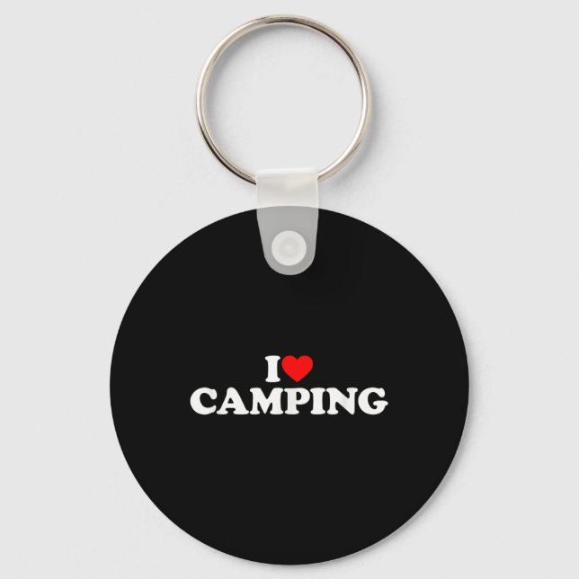 Porte-clés J'aime camper  (Recto)
