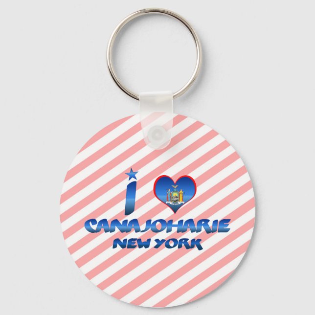 Porte-clés J'aime Canajoharie, New York (Recto)