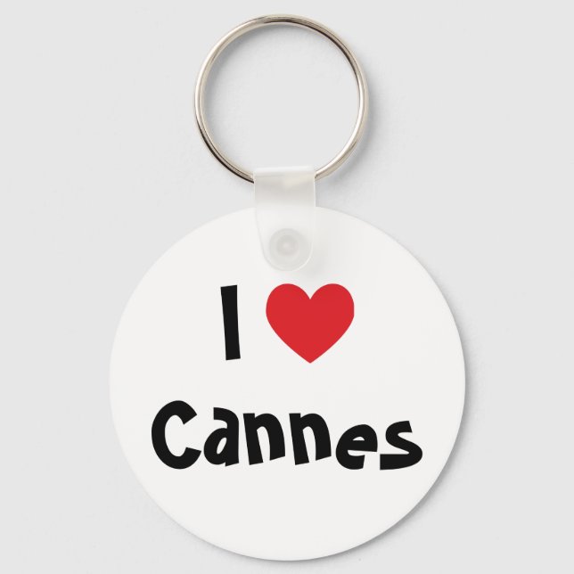 Porte-clés J'aime Cannes (Recto)