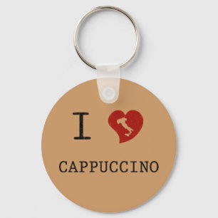 Porte-clés J'aime Cappuccino Vintage