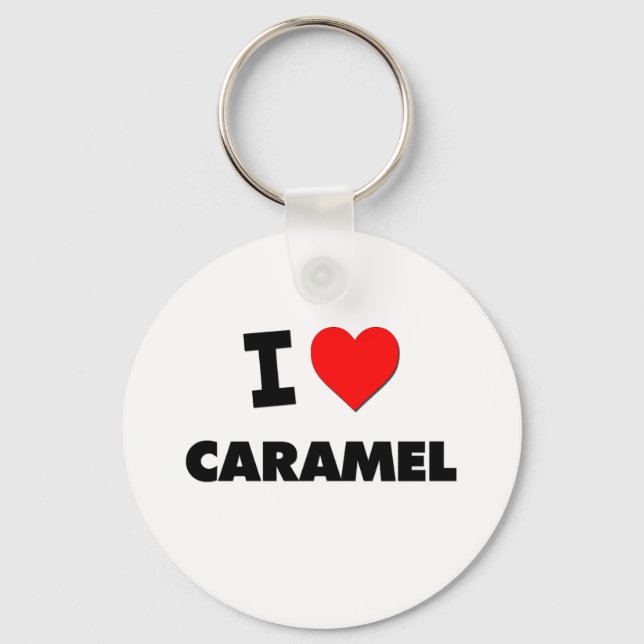 Porte-clés J'aime Caramel (Recto)