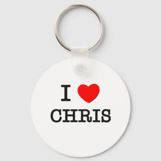 Porte-clés J'aime Chris