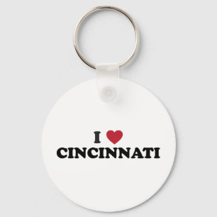 Porte-clés J'aime Cincinnati Ohio