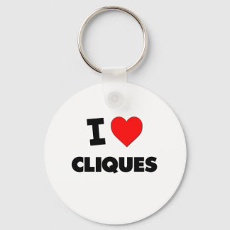 Porte-clés J'aime Cliques