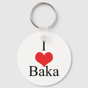 Porte-clés J'aime (coeur) Baka