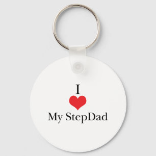 Porte-clés J'aime (coeur) mon StepDad