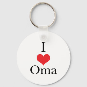Porte-clés J'aime (coeur) Oma