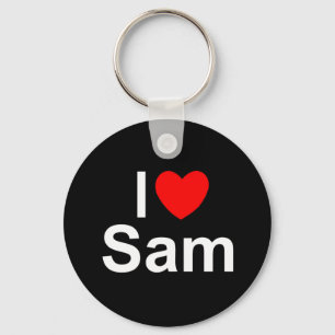 Porte-clés J'aime (coeur) Sam