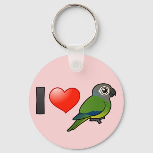 Porte-clés J'aime Conures Sombre-dirigé
