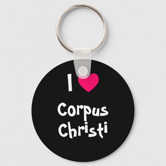 Porte-clés J'aime Corpus Christi (Recto)