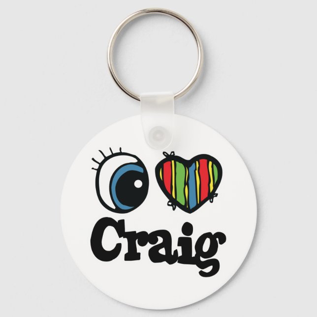 Porte-clés J'aime Craig (Recto)