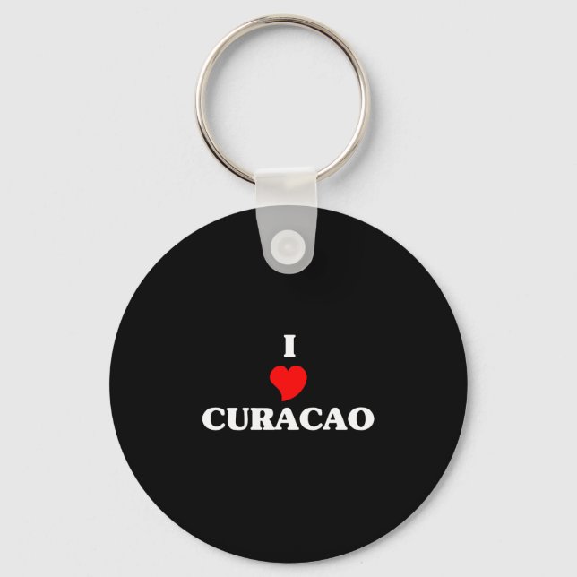 Porte-clés J'aime Curaçao (Recto)