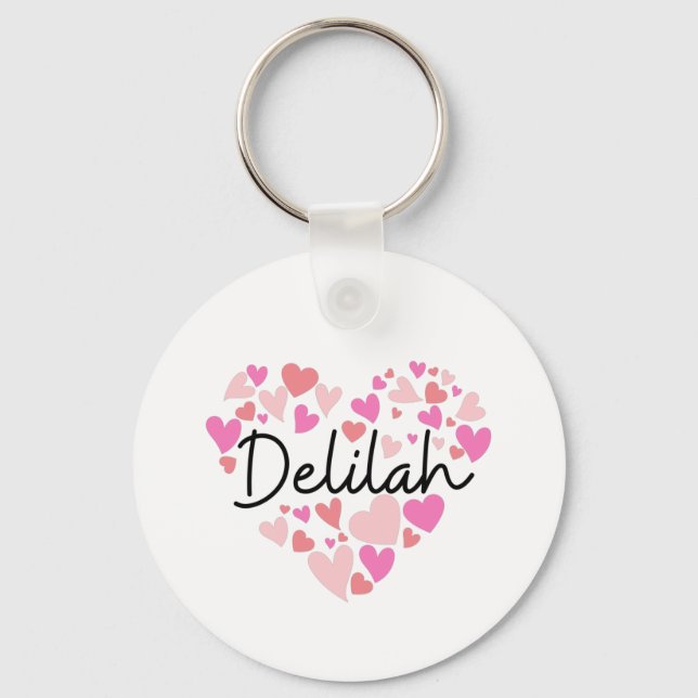 Porte-clés J'aime Delilah (Recto)