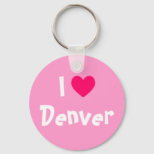 Porte-clés J'aime Denver (Recto)
