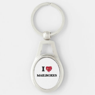 Porte-clés J'aime des boîtes aux lettres