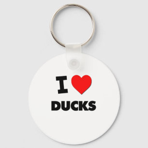 Porte-clés J'aime des canards
