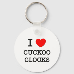 Porte-clés J'aime des horloges de coucou