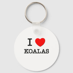 Porte-clés J'aime des koala