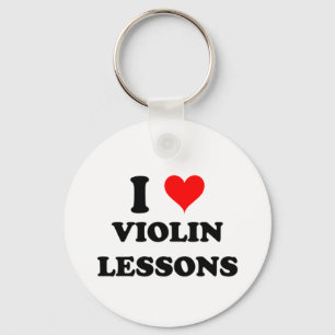 Porte-clés J'aime des leçons de violon