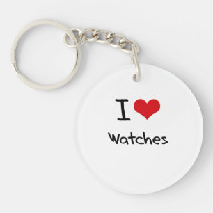 Porte-clés J'aime des montres