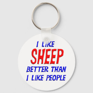 Porte-clés J'aime des moutons meilleurs que j'aime le porte -