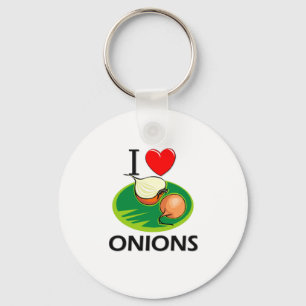 Porte-clés J'aime des oignons