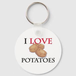 Porte-clés J'aime des pommes de terre