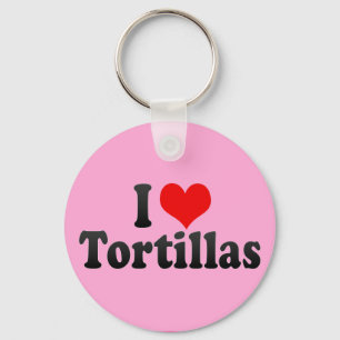 Porte-clés J'aime des tortillas