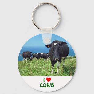 Porte-clés J'aime des vaches
